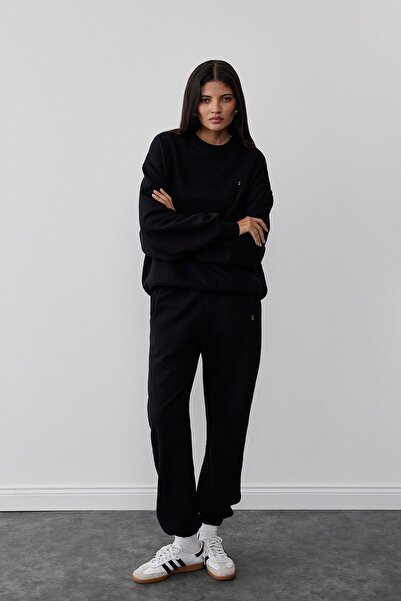 Suud Collection Black Darcy Jogger Pants