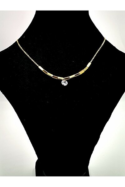 Monalisa Home قلادة فاخرة على شكل سلسلة ذهبية صفراء غير مشوهة