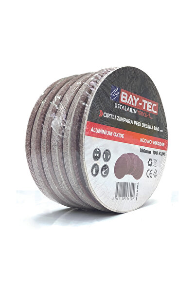Baytec Bay-tec Cırtlı Zımpara Delikli 225mm 220 Kum 5ad.