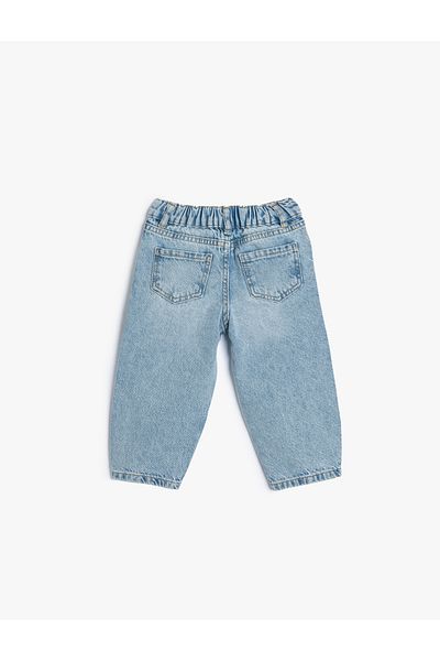Koton Cotton Balloon Form Jeans - Pocketed