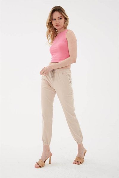 Fashion Friends 24y0009k1 Γυναικείο παντελόνι με ελαστικά πόδια και μέση