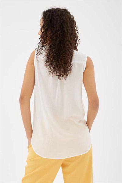 Fashion Friends Sleeveless Shirt Ecru