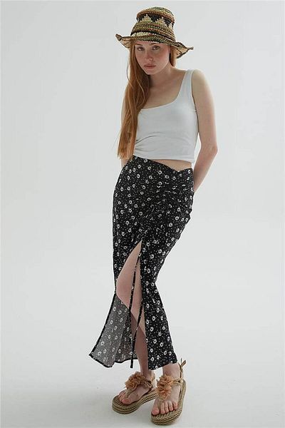Fashion Friends Fusta Midi cu model neagra