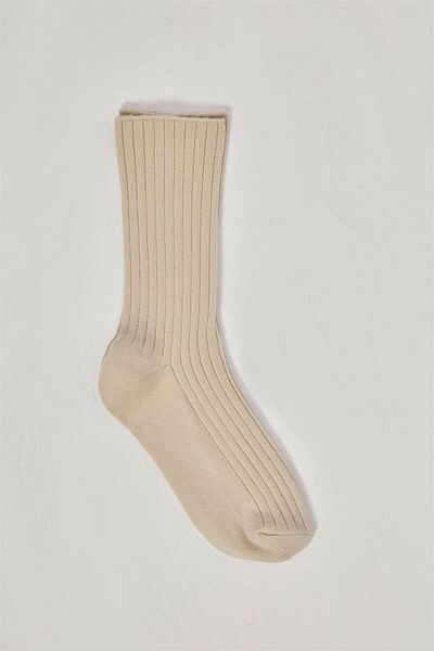 Suud Collection Κάλτσες με κορδόνι μπεζ