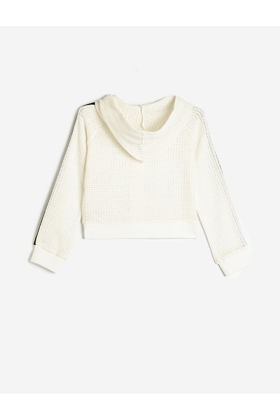 Koton Kapuzen-Sweatshirt mit Reißverschluss – Mesh-Detail