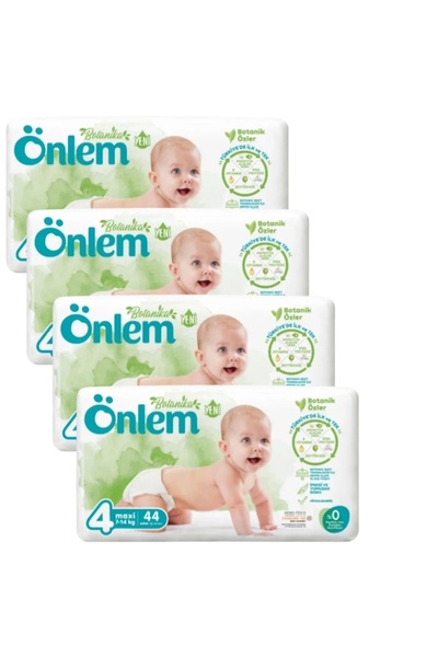 ÖNLEM Botanika Bebek Bezi Maxi 7-14 Kg 4 Beden 4 X 44 Adet