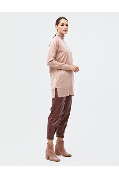 Kayra Turtleneck Knitwear Blouse Powder