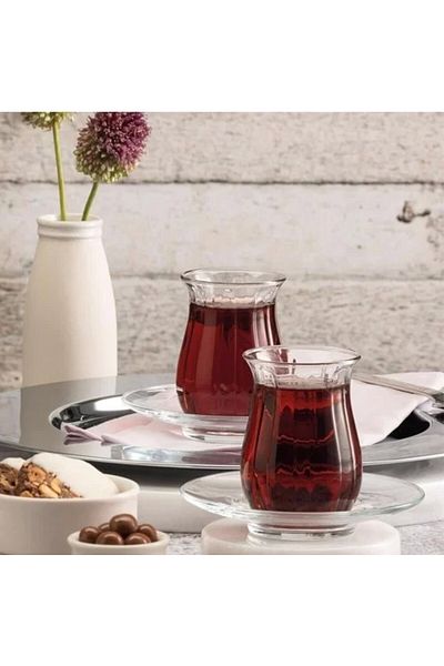 Paşabahçe 42741 لينكا 6 أكواب شاي - 145 مل