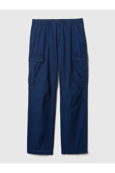 GAP Erkek Koyu Mavi Ripstop Kargo Pantolon