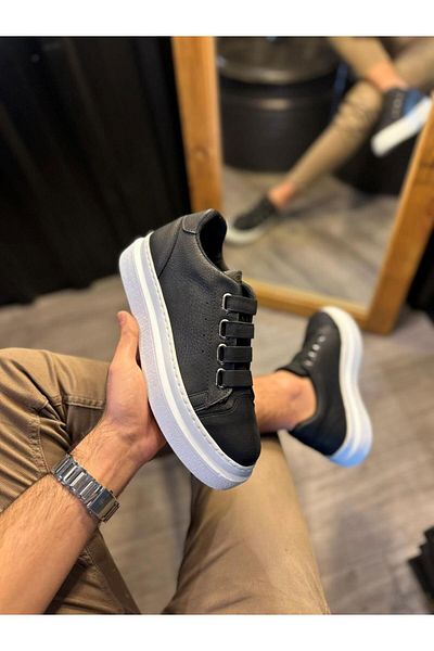 kapsulavm Casual Shoes Black (White Sole)