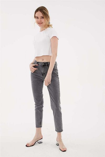 Fashion Friends Pantaloni gri din denim