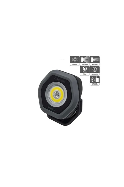 CETA FORM R14-cf20 Şarjlı Kompakt Led Projektör Lamba 2000 Lümen