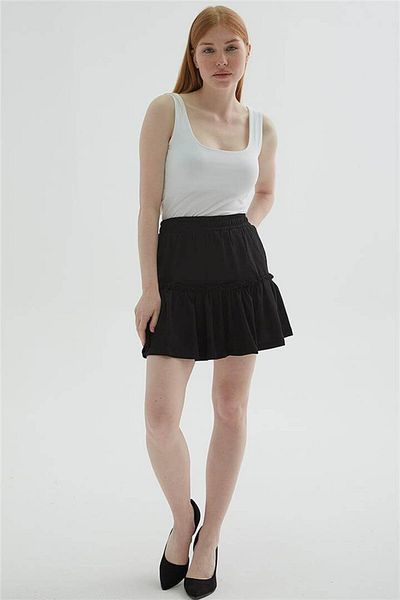 Fashion Friends Fusta neagră mini scurtă