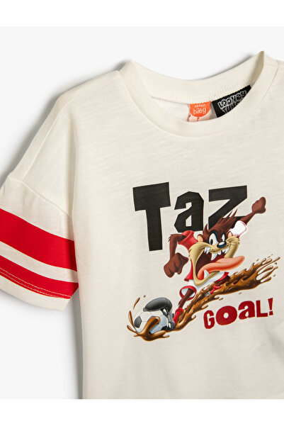 Koton Vzor Tasmánského ďábla - licencované tričko s krátkým rukávem a výstřihem