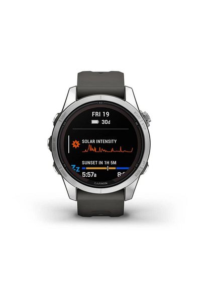 Garmin GARMIN FENIX 7S PRO - SOLAR EDITION- SILVER WITH GRAPHITE BAND
