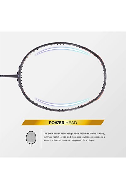 Apacs مضرب تنس الريشة Z-Ziggler غير مترابط من الجرافيت مع غطاء كامل | قوة شد 38 رطلاً