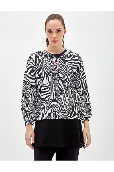 Kayra Hanorac cu model zebră negru