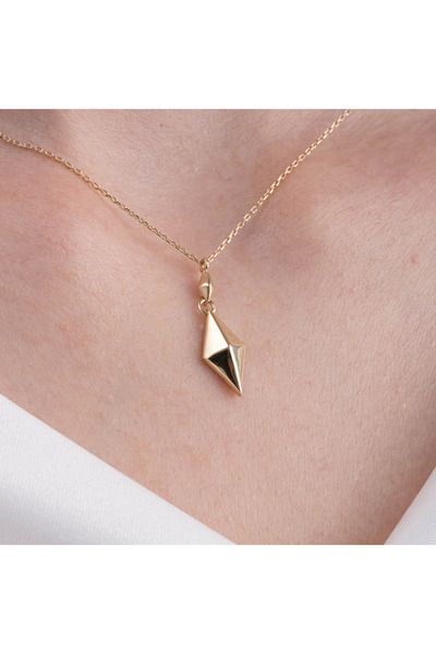 FasekGold Gümüş Kolye - Karo 925 Ayar Gümüş Kolye