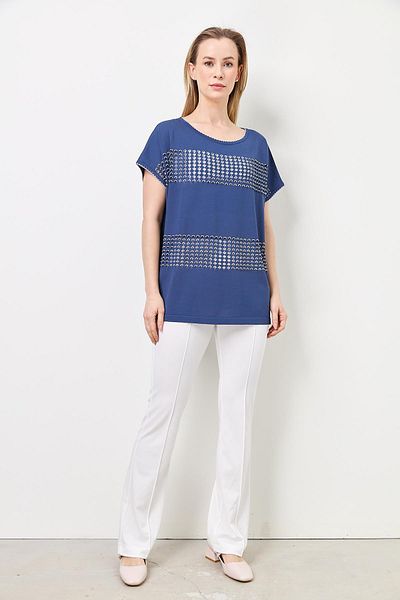Two Mail Tricotaj cu sclipici Indigo-Silver