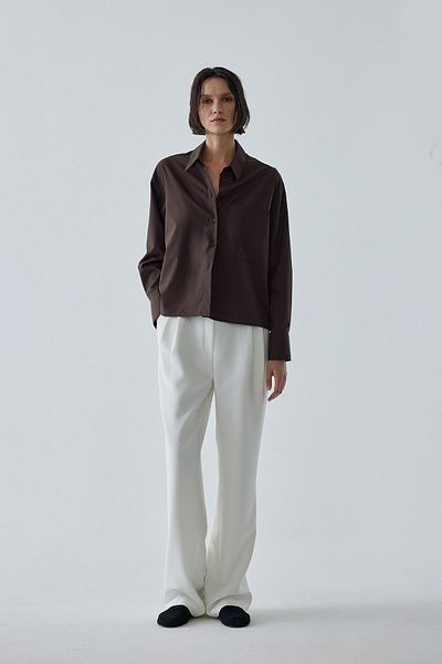 Suud Collection Sortie Bitter Brown - Short Oversize Shirt