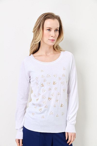 Two Mail Tricotaje Brodate Swallow ALB