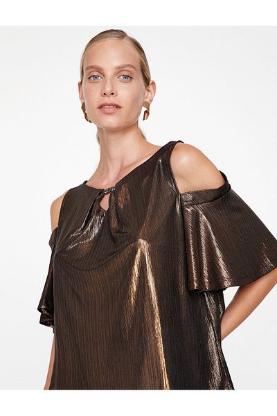 Koton Women's Bronze T-Shirt