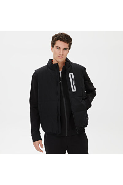Nautica Erkek Siyah Standart Fit Yelek