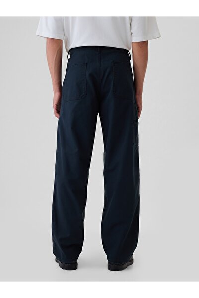 GAP Erkek Lacivert Double-Knee Utility Baggy Jean Pantolon