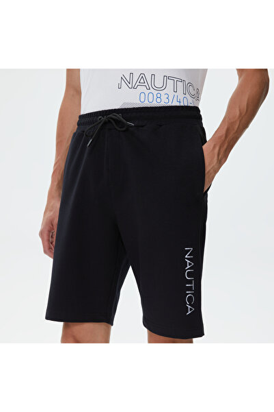 Nautica Erkek Siyah Standart Fit Şort