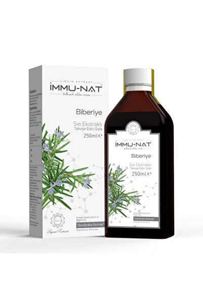 İmmu-Nat İmmunat Biberiye Yaprağı Ekstraktı 250 ml Sıvı Ekstresi 2 Kutu