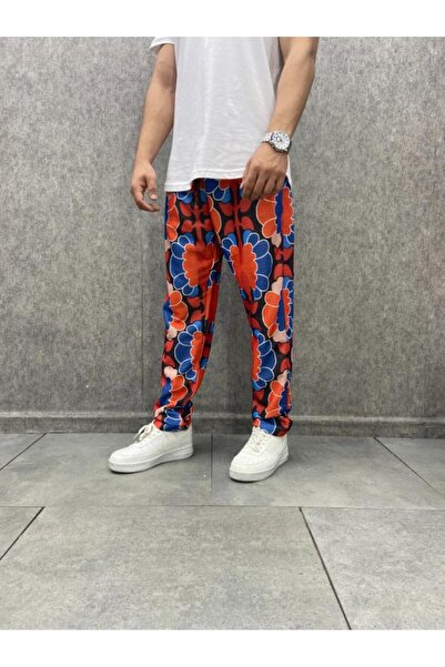 FıttingRoom Bohemian Patterned Elastic Waist Trousers