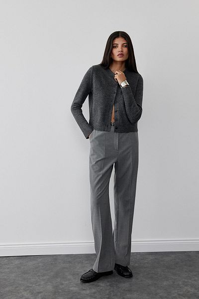Suud Collection Geräucherte, gerade Hose für jeden Tag