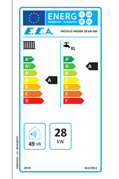 Eca Proteus Premix 28/28 Kw (24.000 Kcal) Tam Yoğuşmalı Kombi