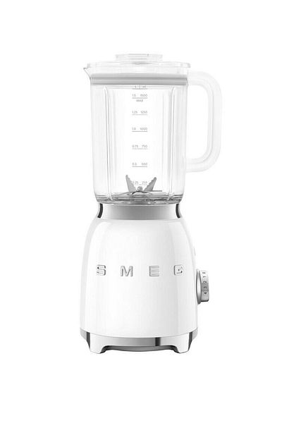 SMEG Retro Style 50's Blender White Smoothie Blender Blf03Wheu