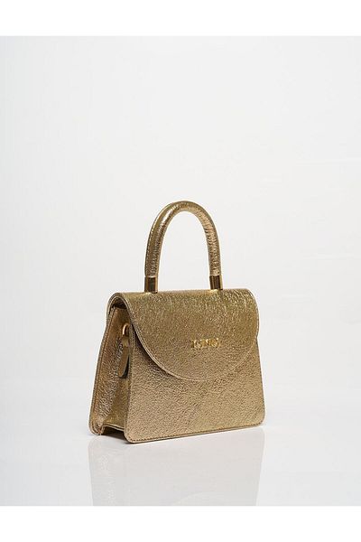 Kayra Geanta Mini Clamshell Gold