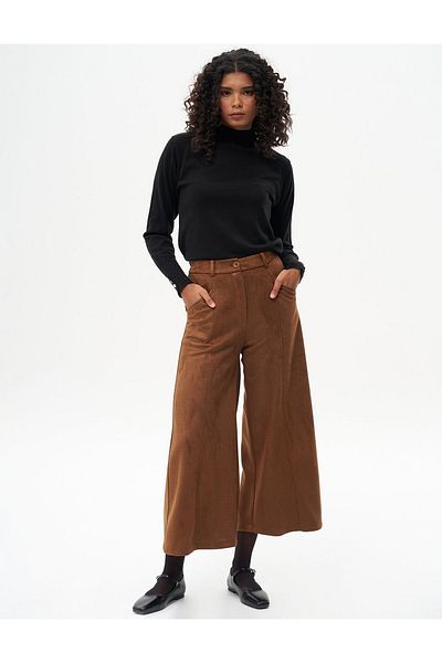 KYR Παντελόνι Camel Suede - Ελαστική μέση