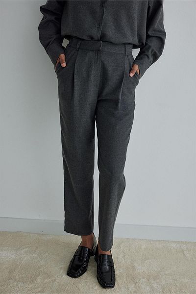 Suud Collection Smoked Jil Carrot Cut Trousers