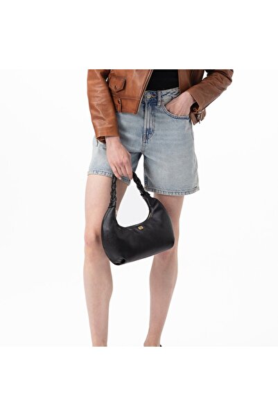 Desa Maritza Siyah Kadın Deri Omuz Çantası