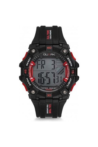 Quark Digital Men's Wristwatch - Qu-16710-01 with Cord Gift
