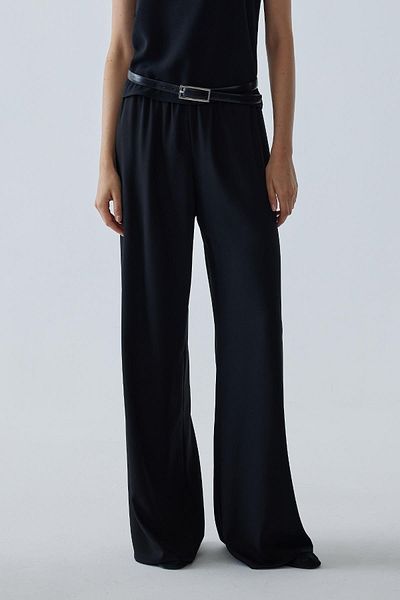 Suud Collection Pol Crepe Black Trousers