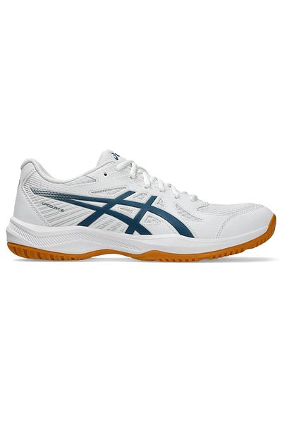 Asics Upcourt 6 ανδρικά λευκά παπούτσια βόλεϊ 1071A104-100