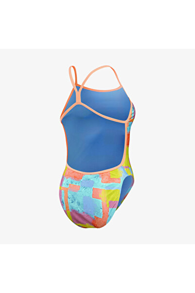 SPEEDO Allover Digital V-Back Women's Colorful Swimsuit