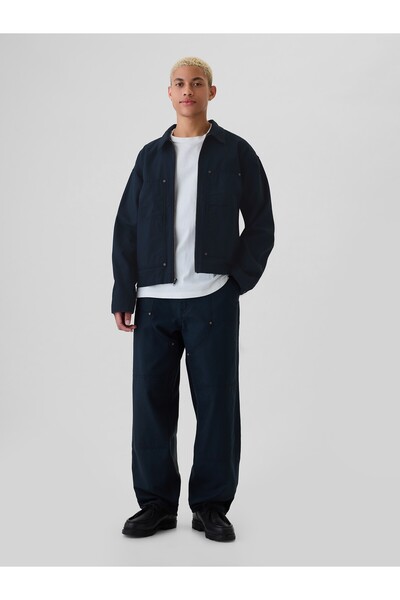 GAP Erkek Lacivert Double-Knee Utility Baggy Jean Pantolon