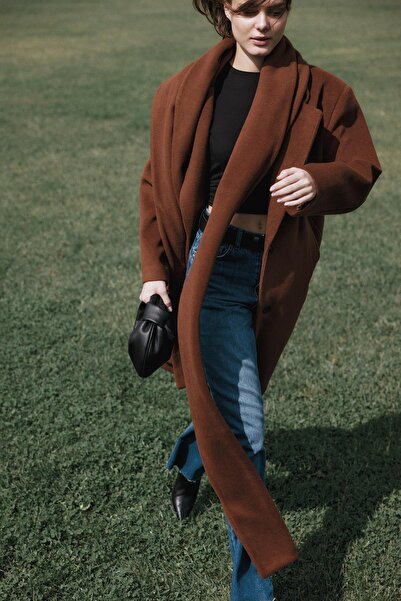 Suud Collection Maxi kabát Tan Nannys