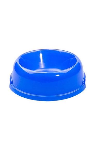 Cans Blue Plastic Small Food Bowl - Lightning Pet 14X14X5 cm