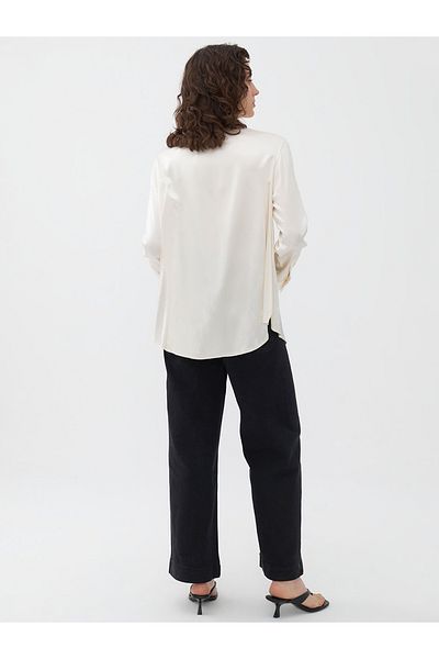 Nocturne Draped Satin Shirt