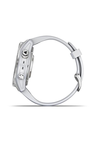 Garmin GARMIN EPIX PRO (GEN 2) STANDARD EDITION- 42MM -SILVER WITH WHITESTONE SILICONE BAND