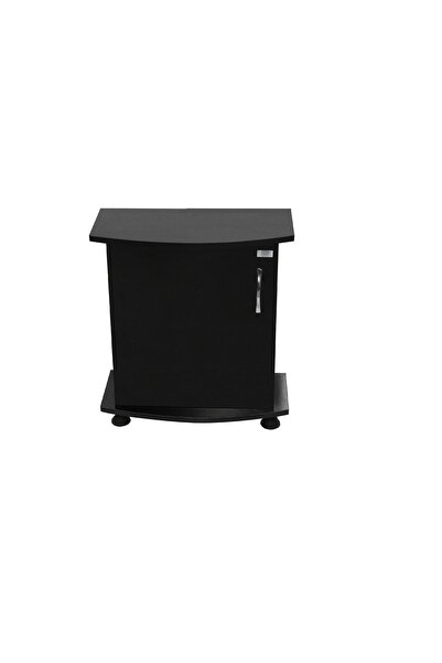 Kanki Pet Akvaryum Sehpası MDF Bombeli Siyah 65 Cm 65 x30x67 Cm