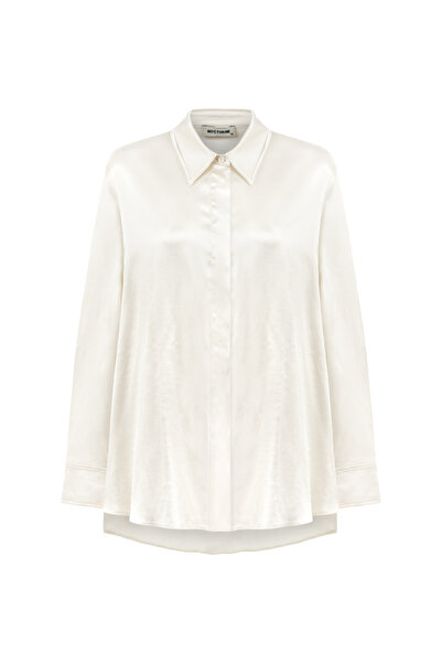 Nocturne Dökümlü Saten Gömlek