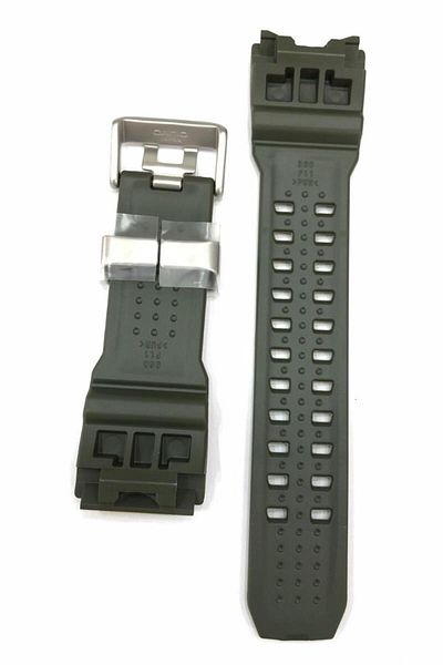 Casio G-shock Gwg-1000-1a3 Khaki Green Original Silicone Watch Band